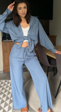 Szerokie jeansy wiskozowe